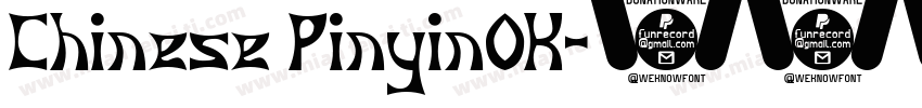 Chinese PinyinOK字体转换